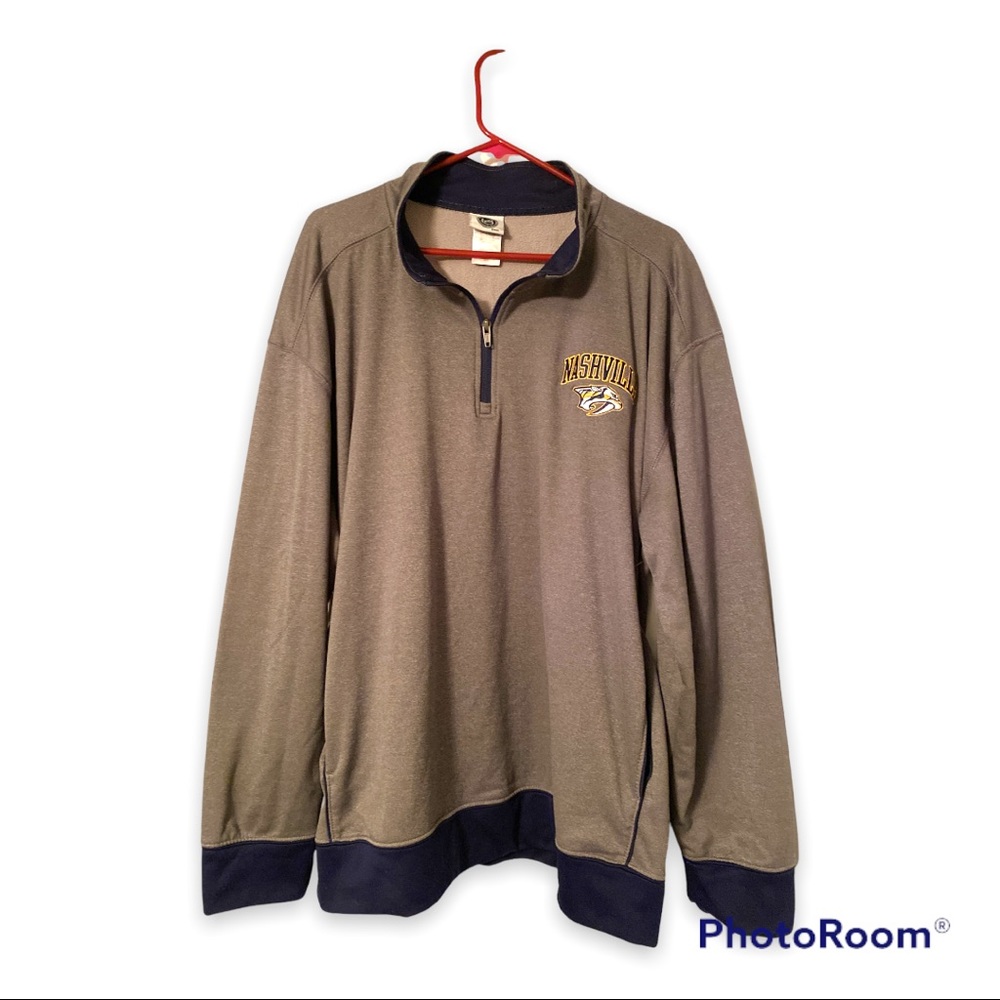 Nashville Predators Embroidered Quarter Zip - XL